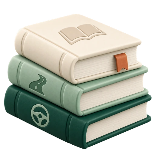 Открытая книга с дорожными подсказками
