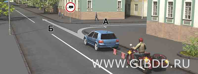 Дорожная ситуация к билету 21, вопросу 3