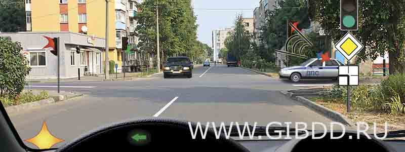 Дорожная ситуация к билету 38, вопросу 13
